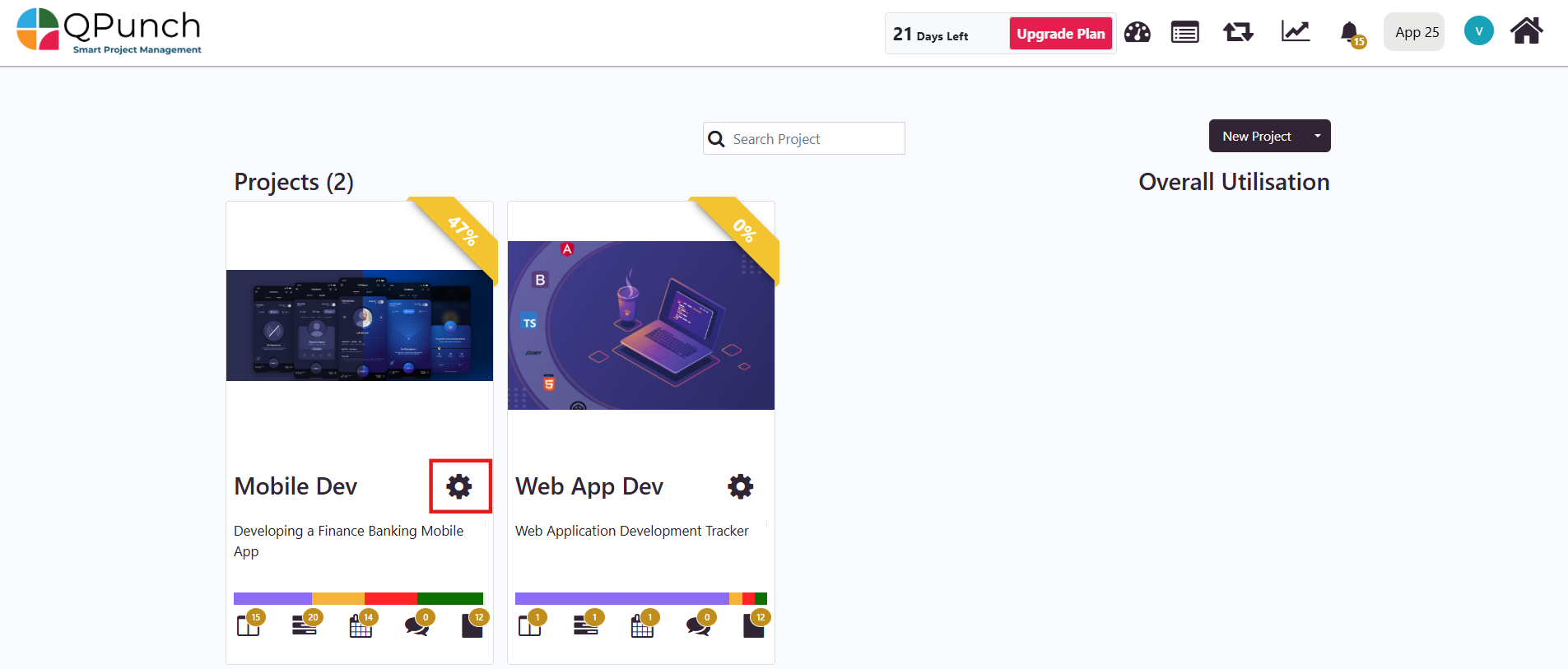 Tasks Toggle Settings